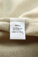 Load image into Gallery viewer, Khaki Plain Crew Neck Pullover Sweatshirt