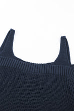 Load image into Gallery viewer, Dark Blue Dew Shoulder Juliette Knitted Sweater