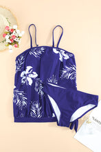 Load image into Gallery viewer, Floral Pattern Strapless Tankini Set