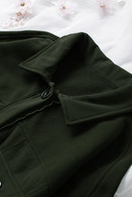 Load image into Gallery viewer, Turn Down Collar Buttoned Shirt Jacket