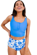 Load image into Gallery viewer, Square Neck Sleeveless Fashion Print Tankini Set