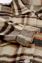 Load image into Gallery viewer, Geometric Plaid Print Pocketed Shacket