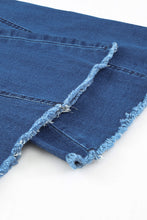 Load image into Gallery viewer, Distressed Bell Bottom Denim Pants