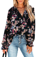 Load image into Gallery viewer, Wildflower Print Chiffon Blouse