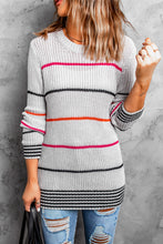 Load image into Gallery viewer, Ribbed Knit Striped Sweater