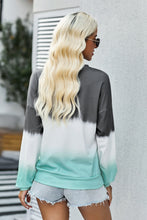 Load image into Gallery viewer, Color Block Tie Dye Pullover Sweatshirt