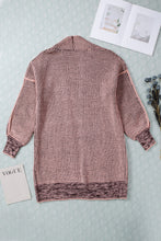 Load image into Gallery viewer, Plaid Knitted Long Open Front Cardigan