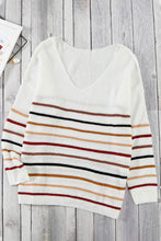 Load image into Gallery viewer, Multicolor Striped Knit Sweater