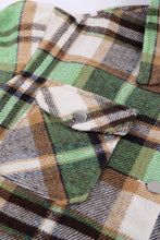 Load image into Gallery viewer, Geometric Plaid Print Pocketed Shacket