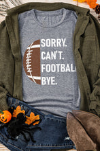Load image into Gallery viewer, Gray American Football Graphic Casual T Shirt
