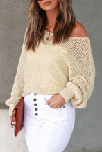 Load image into Gallery viewer, Sheer Openwork Knit Sweater
