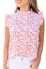 Load image into Gallery viewer, Sweet Floral Print Ruffle Trim Blouse
