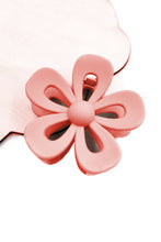 Load image into Gallery viewer, Light Pink Sweet Hollowed Flower Shape Claw Clip
