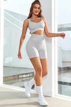 Load image into Gallery viewer, Ribbed Elastic High Waist Seamless Sports Shorts
