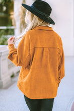 Load image into Gallery viewer, Brown Flap Pocket Buttoned Jacket
