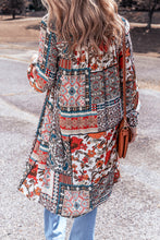 Load image into Gallery viewer, Multicolour Boho Mix Print Long Kimono
