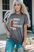 Load image into Gallery viewer, Gray American Football Graphic Casual T Shirt
