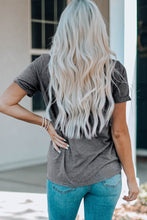 Load image into Gallery viewer, Gray American Football Graphic Casual T Shirt
