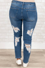 Load image into Gallery viewer, Plus Size Distressed Ripped Skinny Jeans
