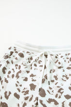 Load image into Gallery viewer, Printed Leopard Long Sleeve Top Drawstring Joggers Lounge Outfit
