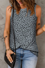 Load image into Gallery viewer, Leopard Print Round Neck Tank Top
