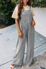 Load image into Gallery viewer, Textured Wide Leg Overall with Pockets

