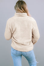 Load image into Gallery viewer, Apricot Leopard Patched Zipped Pocket Fleece Jacket
