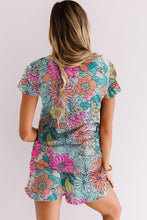 Load image into Gallery viewer, Pocket Short Sleeve Drawstring Lounge Set
