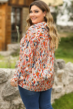 Load image into Gallery viewer, Multicolour  Abstract Print Western Fashion Plus Size Shirt
