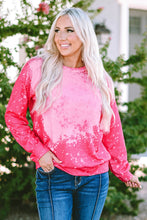 Load image into Gallery viewer, Rose Tie Dye Long Sleeve Pullover Sweatshirt
