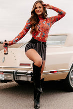 Load image into Gallery viewer, Rodeo Bound Printed Long Sleeve Bodysuit
