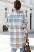 Load image into Gallery viewer, Plaid Flap Pocket Long Sleeve Shacket
