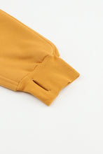 Load image into Gallery viewer, Yellow Half Zip Sweatshirt and Sweatpants Sports Set
