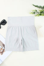 Load image into Gallery viewer, Ribbed Elastic High Waist Seamless Sports Shorts
