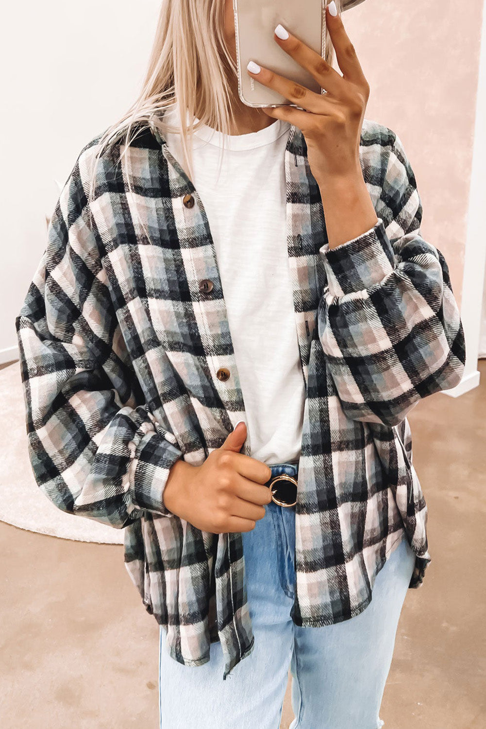 Black Plaid Color Palette Jackets