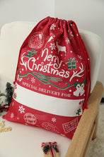 Load image into Gallery viewer, Christmas Drawstring Large Gift Bag 50*66cm

