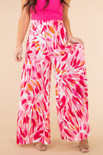 Load image into Gallery viewer, Boho Abstract Floral Print Wide Leg Pants
