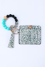 Load image into Gallery viewer, Green Western Fashion Card Bag Bracelet Key Ring
