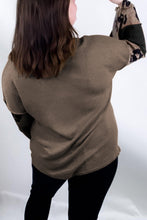 Load image into Gallery viewer, Multicolour Colorblock Patchwork V-Neck Loose Sleeve Knit Top
