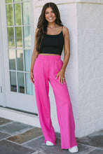 Load image into Gallery viewer, Elastic Waist Pocketed Wide Leg Pants
