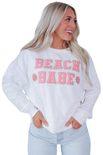 Load image into Gallery viewer, BEACH BABE Slogan Graphic Casual Sweatshirt
