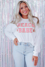 Load image into Gallery viewer, BEACH BABE Slogan Graphic Casual Sweatshirt

