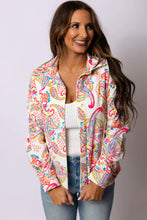 Load image into Gallery viewer, Paisley Pattern Print Buttoned Corduroy Shacket
