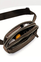 Load image into Gallery viewer, Desert Palm Minimalist Multi-zipped Crossbody Bag
