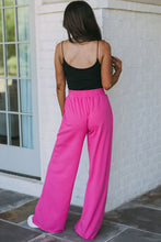 Load image into Gallery viewer, Elastic Waist Pocketed Wide Leg Pants
