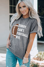 Load image into Gallery viewer, Gray American Football Graphic Casual T Shirt
