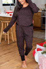 Load image into Gallery viewer, Leopard Plus Size Long Sleeve Pants Outfit
