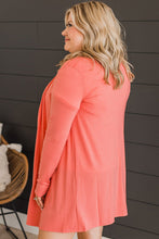 Load image into Gallery viewer, Plus Size Pocketed Open Front Cardigan
