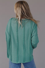 Load image into Gallery viewer, Exposed Seam Waffle Knit Loose Top
