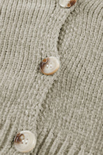 Load image into Gallery viewer, Gray Buttons Front Pocketed Sweater Cardigan
